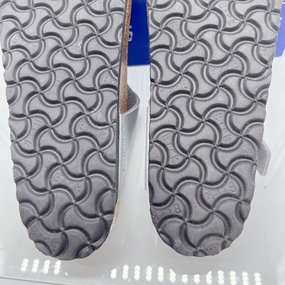 Birkenstock Gizeh Birko-Flor Thong Sandal Silver EU 42 Mens US 9- 9.5/ Wms US 11 - Picture 12 of 13